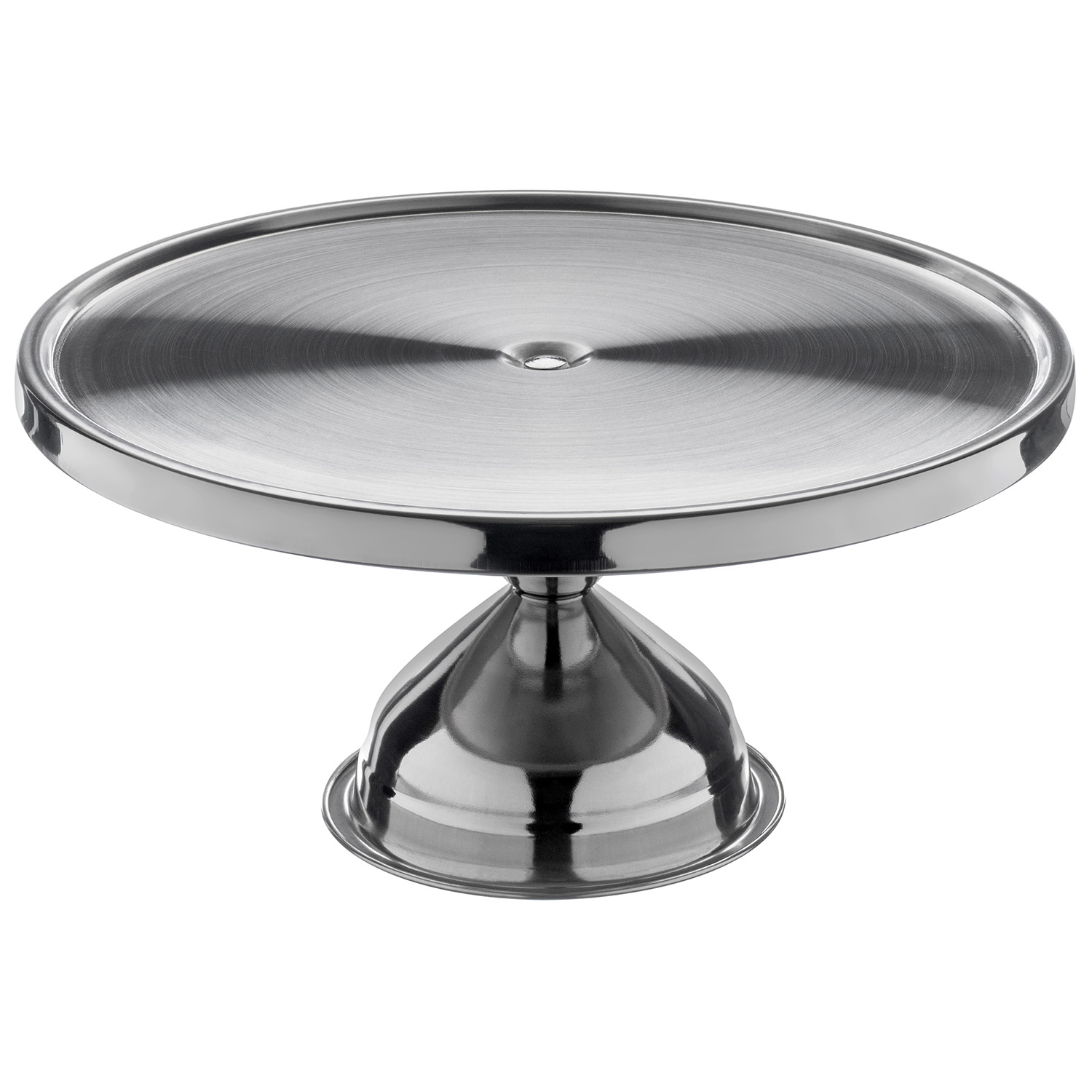 Подставка для торта d=32,5 см. h=15,7 см. на ножке нерж. MGsteel /1/24/
