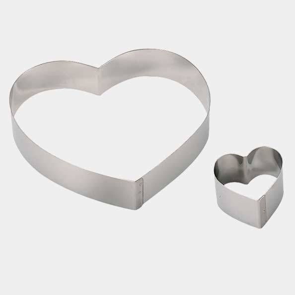 Форма кондитерская "Сердце" d=24 см. h=4 см. нерж. De Buyer  /1/