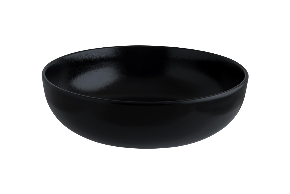 Салатник d=180 мм. 990 мл. h=58 мм. Черный, форма НотНит Bonna /1/6/432/