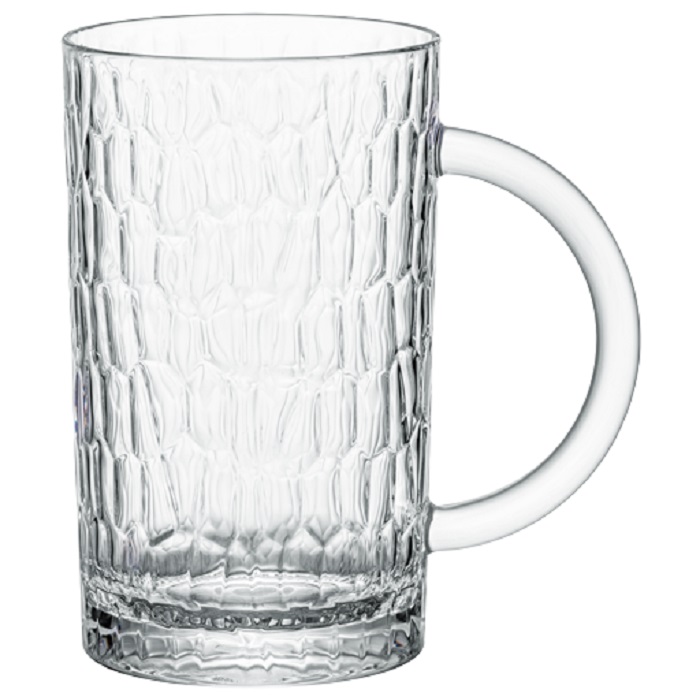 Кружка для пива  430 мл. d=77 мм. h=128 мм. поликарбонат, прозрачн. Айс Bonna /1/4/48/