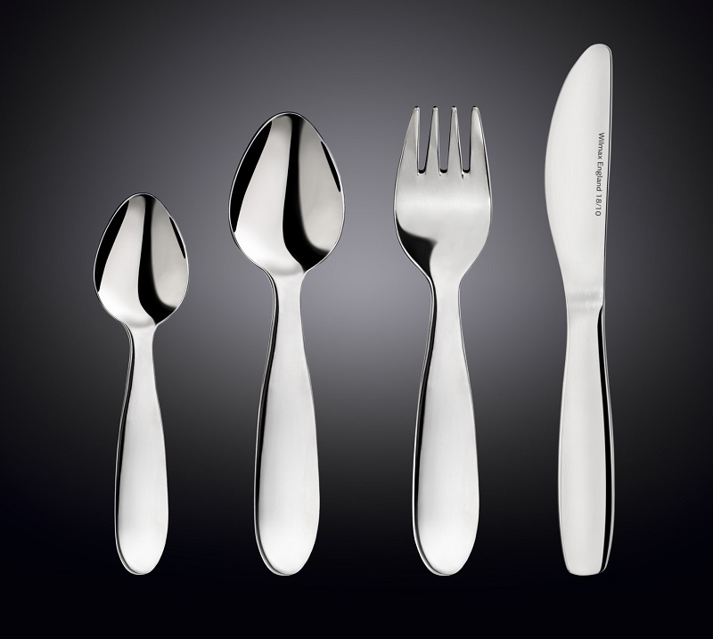 Набор столовых приборов детский Кидс 18/10  2 мм 4 пр. Wilmax  /1/48/ АКЦИЯ