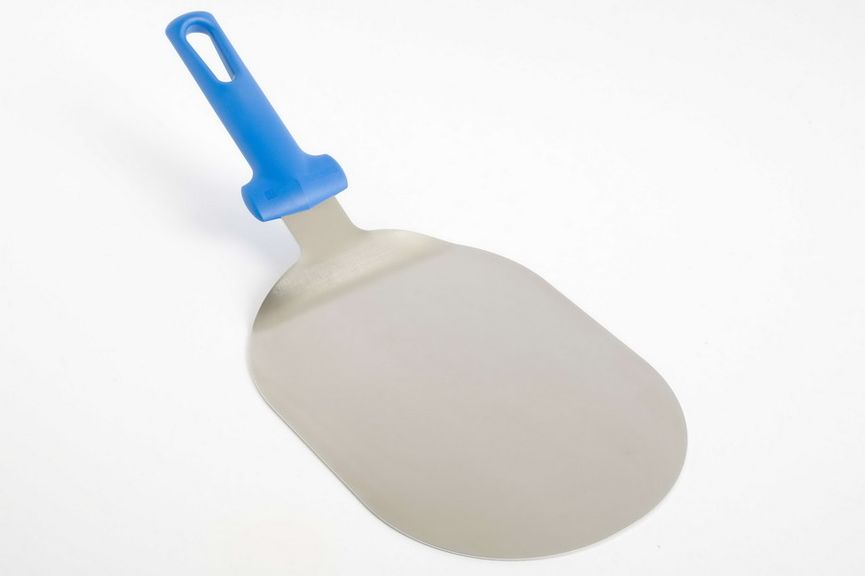 Лопатка для пиццы овальная 17,5*21 см. нерж. ручка пластик Gimetal /1/4/ АКЦИЯ
