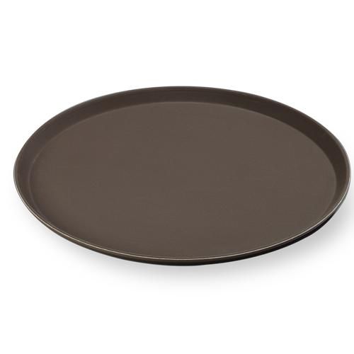 Поднос прорезиненный d=40 см. коричневый MGprof /1/12/ АКЦИЯ