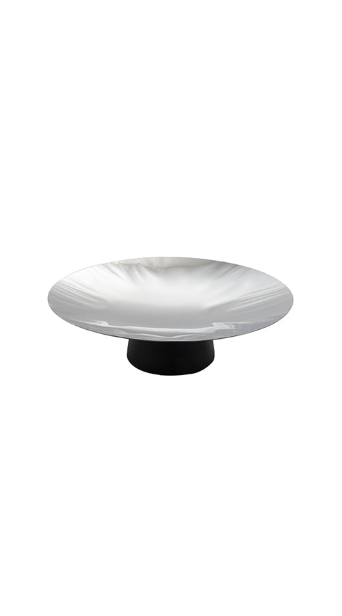 Подставка для торта 42 см. h=7 см. нерж. на ножке дерев. Abert /1/