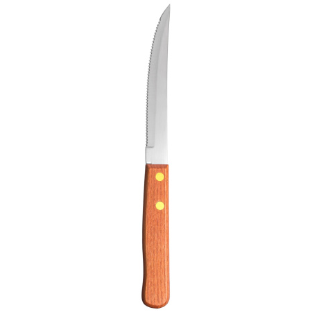 Нож для стейка 115/215 мм. нерж. с дерев ручкой /1/