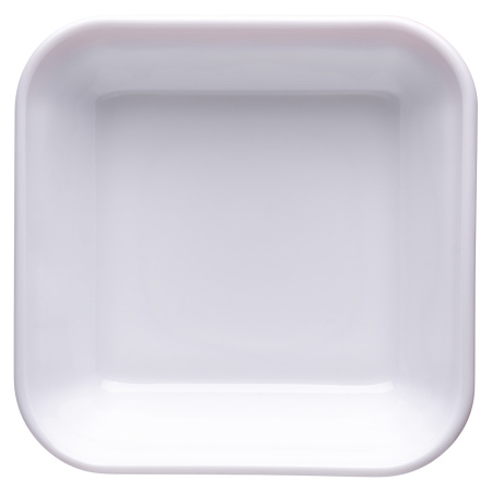 Салатник квадр. 110*110 мм. 200 мл. h=37 мм. оранж. край штабелир. Браш /1/6/24/ АКЦИЯ