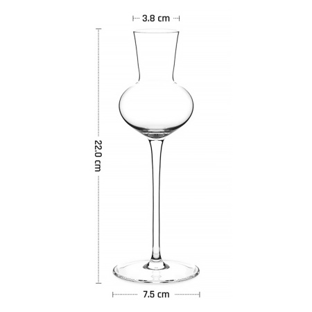 Рюмка для граппы 130 мл. d=38 мм. h=220 мм. хр.стекло MGline /6/24/ АКЦИЯ