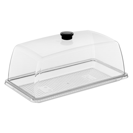 Поднос для подачи GN 1/3 32,5*16,7 см. поликарбонат, прозрачный б/крышки (крышка 76830) GP /1/36/