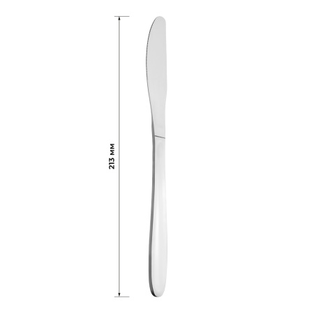 Нож столовый Вулкан 18/0  2 мм 21,3 см. MGsteel /1/12/