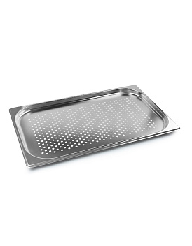 Гастроемкость 1/1 h= 20 мм. 2,5 л. нерж. перфорир. d=6 мм. MGsteel /1/6/