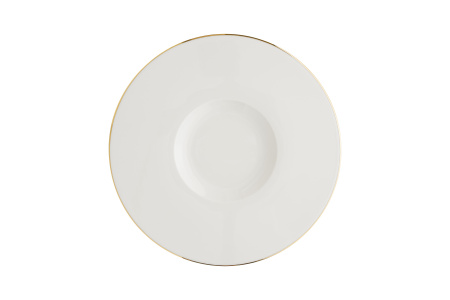 Тарелка d=300 мм. Золотая линия, форма Нит, тонкий край Bonna /1/6/372/