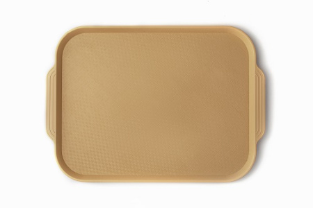 Поднос 45*34,5 см. бежевый АБС-пластик ОСОБО ПРОЧНЫЙ морозостойкий MGprof /1/10/