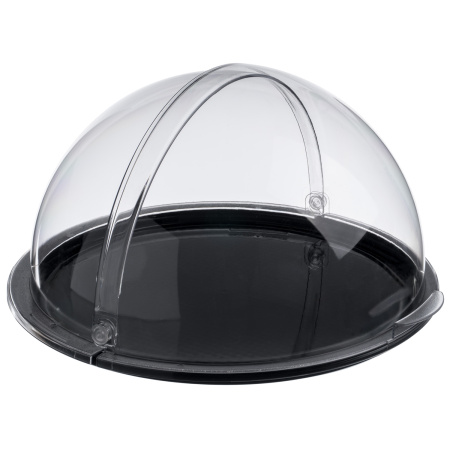 Крышка для подносов,корзин Roll-Top d=40 см. h=20 см. с ручками, поликарбонат, прозрачная GP /1/6/ 