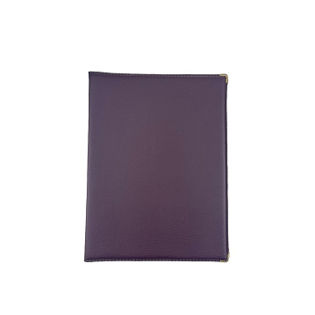 Папка-меню 32,5*24, 2-х сторон. кож.зам. бордо съемные файлы /1/ Под заказ