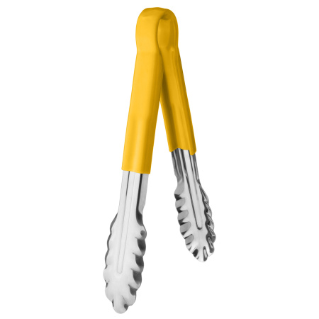 Щипцы универсальные 24 см.. нерж. желтая ручка MGsteel /1/120/ 