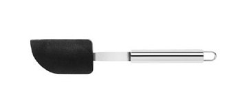 Лопатка кондитерская 26,5 см. раб. часть 9*5 см. силикон (-40°C /+220°C) ручка нерж. Abert /1/