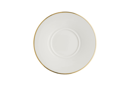 Блюдце d=120 мм. Золотая линия, форма Нит Bonna /1/6/