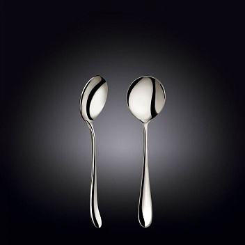 Ложка для бульона Стелла 18/10 3,5 мм 18,4 см. Wilmax /1/12/144/