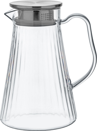 Кувшин 1,5 л. d=105 мм. h=260 мм. с крышкой поликарбонат, прозрачн. Романс Bonna /1/1/