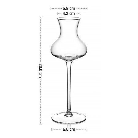 Рюмка для граппы 132 мл. d=42 мм. h=200 мм. хр.стекло MGline /6/24/