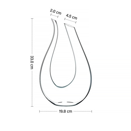 Декантер 1,5 л. d=20/45 мм. h=330 мм. хр.стекло MGline /1/6/
