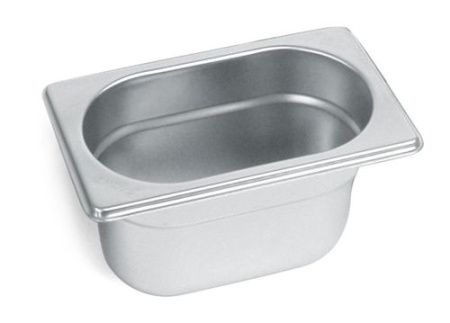 Гастроемкость 1/9 h= 65 мм. 0,6 л. нерж. MGsteel /1/48/