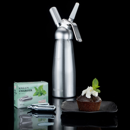 Баллончики для сифона для взбивания сливок (N2O) 10 шт/уп. вкус мята MasterWhip /1/36/ АКЦИЯ