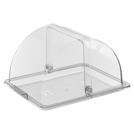 Крышка для гастроем.,подносов,корзин Roll-Top 1/2 32,5*26,5 см. h=18,5 см. поликарб, прозрачная GP/1/12/