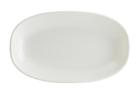 Блюдо овальное 290*170 мм. Белый Луп узкая полоска Bonna /1/6/792/  **