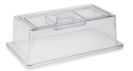 Крышка для гастроем. 1/3 h=10,5 см. поликарбонат, прозрачная APS /1/