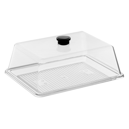 Крышка 27*21 см. h=9 см. поликарбонат, прозрачная (поднос 76859,76843,76851) GP /1/12/ ВДОХНОВЕНИЕ
