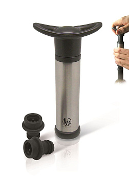 Помпа для вина + 2 пробки вакуумные (пробки 65246, 73072) VB /1/12/