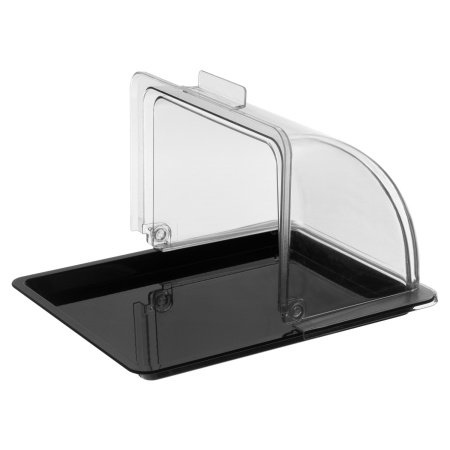 Поднос для подачи GN 1/2 32,5*26,5 см. поликарбонат, черный б/крышки (крышка 76828, 76829) GP /1/24/