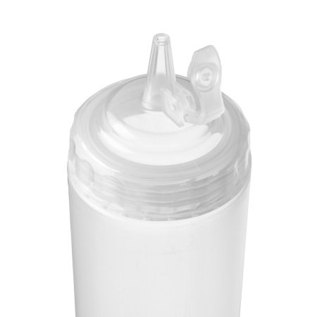 Емкость для соуса  500 мл. d=70 мм. h=200 мм. с крышкой широкая прозрачная GP /1/96/