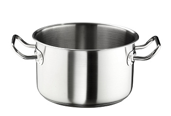 Кастрюля  4,95 л. нерж. d=22 см. h=13 см. б/кр (индукция) Мастер Pinti /1/